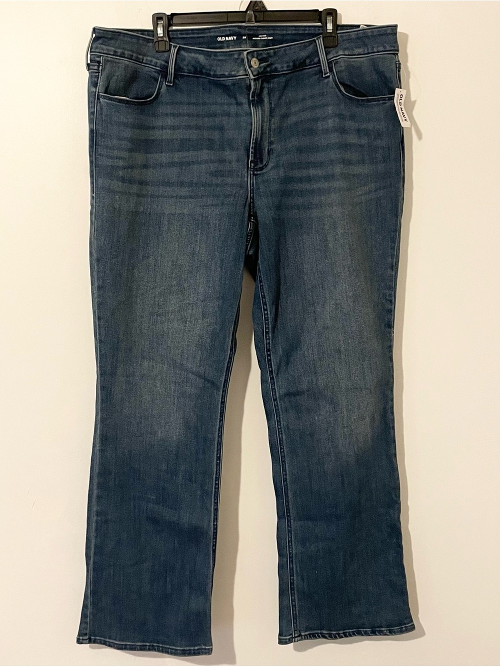Old Navy Mid Rise Kicker Boot Cut Blue Denim Jeans Size 20 NWT New With Tags